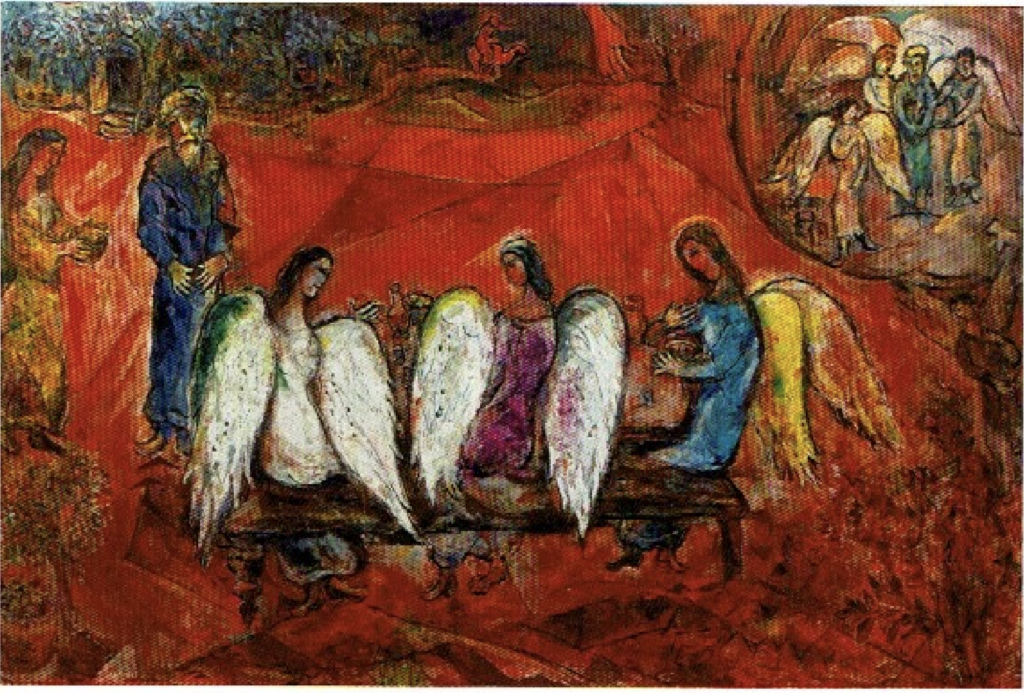 Abraham et les trois anges Marc Chagall (1960-1966)